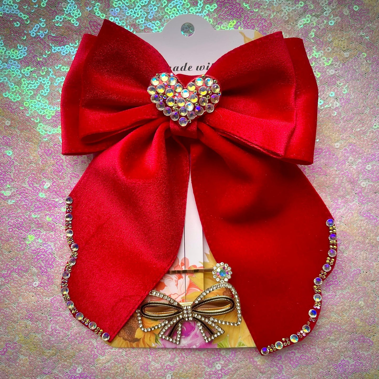 Velvet coquette bows