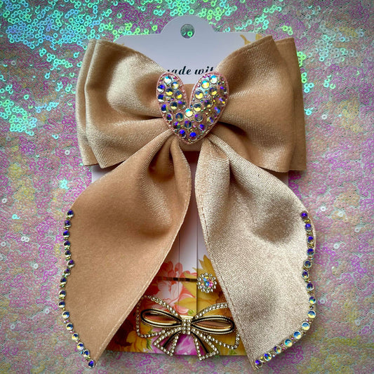 Velvet coquette bows