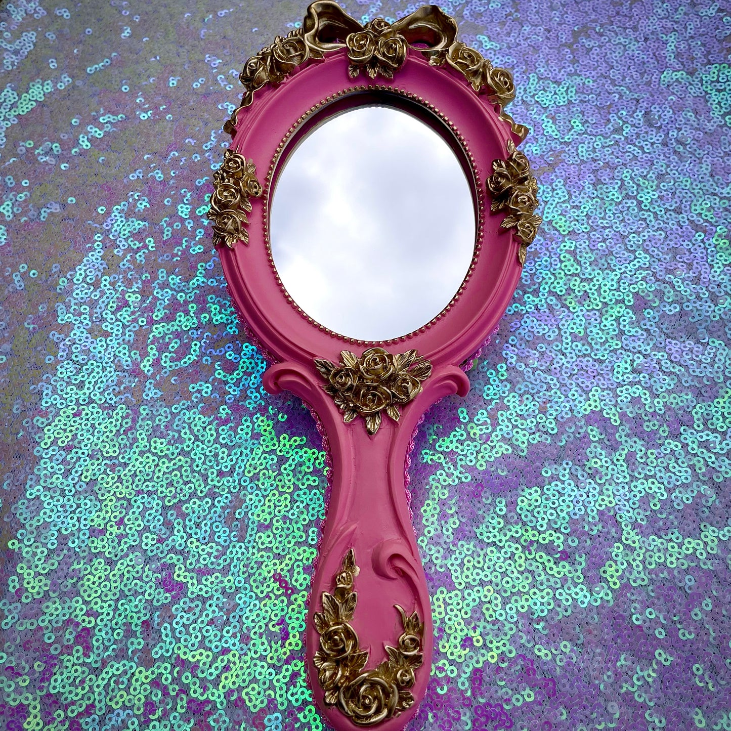 Butterfly doll mirror